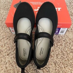 J Sport Women's  Mary Jane Black Shoes Size 8